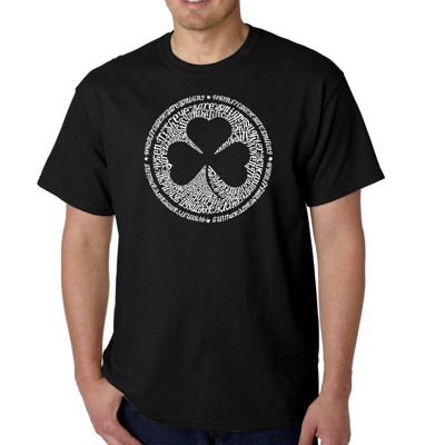 Mens Word Art T-shirt - LYRICS TO WHEN IRISH EYES ARE SMILING