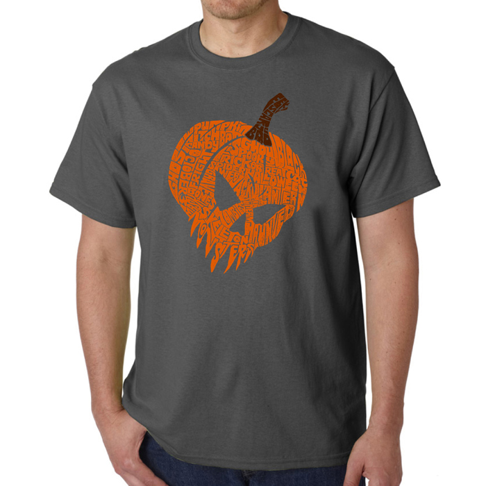 Evil Pumpkin - Mens Word Art T-Shirt