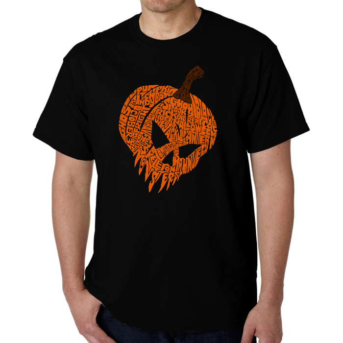Evil Pumpkin - Mens Word Art T-Shirt