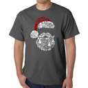 Gray XXL Santa Pics - Mens Word Art T-Shirt