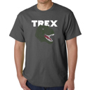Gray XXXL Mens Word Art T-shirt - T-Rex Head