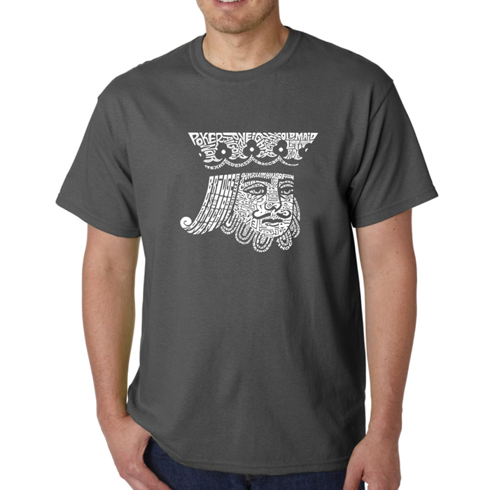 Mens Word Art T-shirt - King of Spades