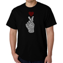 Black XXL Mens Word Art T-shirt - K-Pop