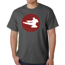 Gray Small Mens Word Art T-shirt -Types of Martial Arts