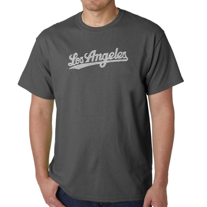 Mens Word Art T-shirt - LOS ANGELES NEIGHBORHOODS