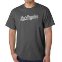 Gray Medium Mens Word Art T-shirt - LOS ANGELES NEIGHBORHOODS