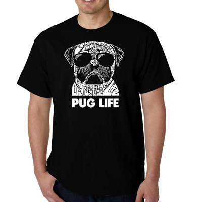Mens Word Art T-shirt - Pug Life