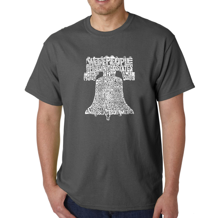Mens Word Art T-shirt - Liberty Bell