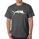 Gray XXL Mens Word Art T-shirt - Marlin - Gone Fishing