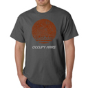 Gray XXXL Mens Word Art T-shirt - Occupy Mars