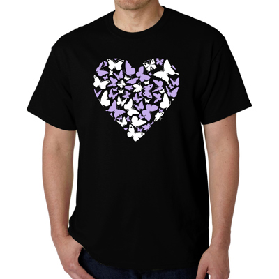 Butterfly Heart - Mens Word Art T-Shirt