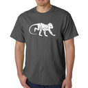 Gray Medium Mens Word Art T-shirt - Monkey Business