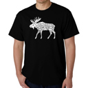  Mens Word Art T-shirt - Moose