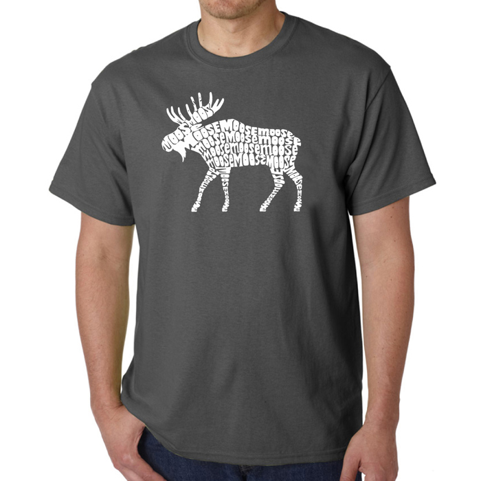 Mens Word Art T-shirt - Moose