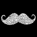  Mens Word Art T-shirt - WAYS TO STYLE A MOUSTACHE