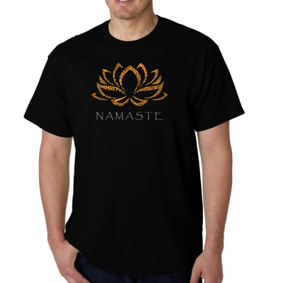 Mens Word Art T-shirt - Namaste