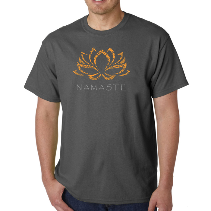 Mens Word Art T-shirt - Namaste