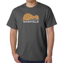 Nashville Guitar - Mens Word Art T-Shirt