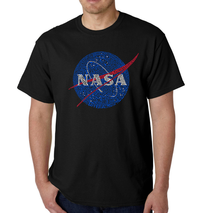 Mens Word Art T-shirt - NASA's Most Notable Missions