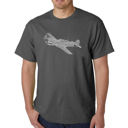 Gray Small Mens Word Art T-shirt - P40