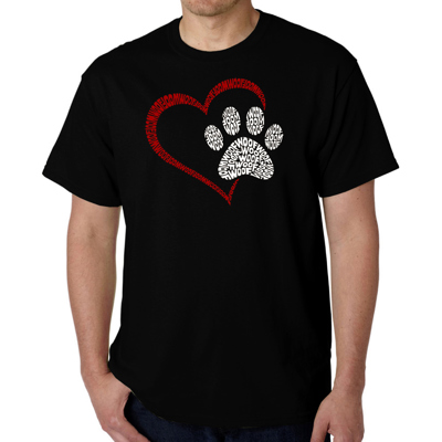 Paw Heart - Mens Word Art T-Shirt
