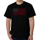  Proud To Be An American - Mens Word Art T-Shirt