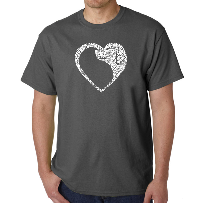 Dog Heart - Mens Word Art T-Shirt