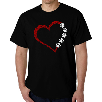 Meow Heart - Mens Word Art T-Shirt