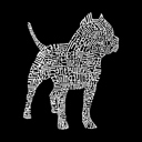  Mens Word Art T-shirt - Pitbull
