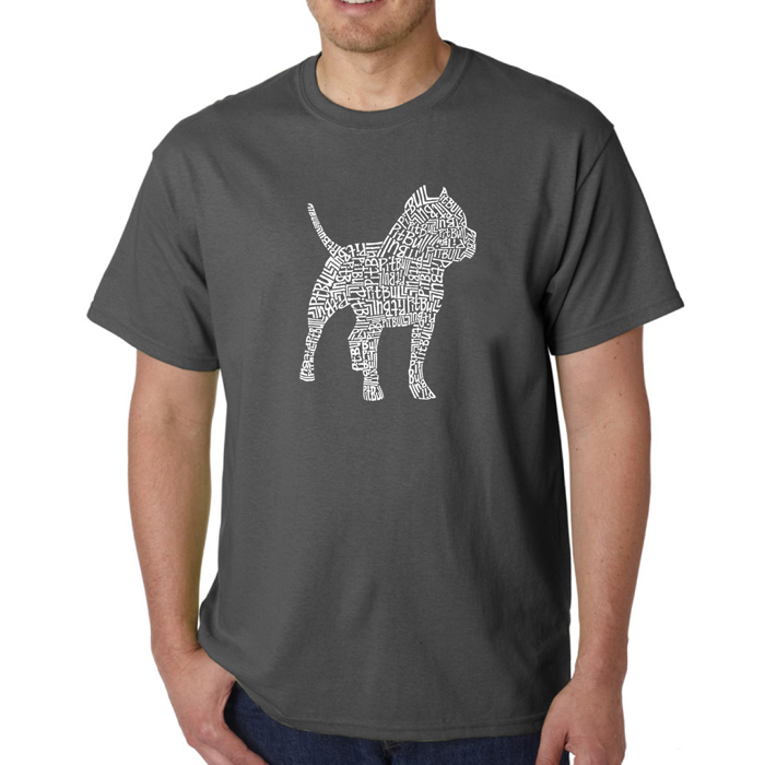 Mens Word Art T-shirt - Pitbull