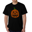 Black XXXL Mens Word Art T-shirt - Pumpkin