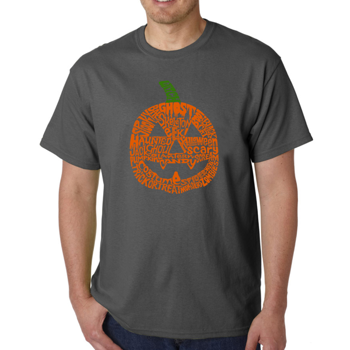 Mens Word Art T-shirt - Pumpkin