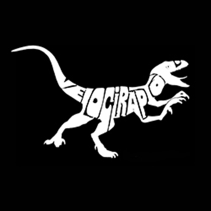 Mens Word Art T-shirt - Velociraptor
