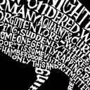  Mens Word Art T-shirt - Edgar Allen Poe's The Raven