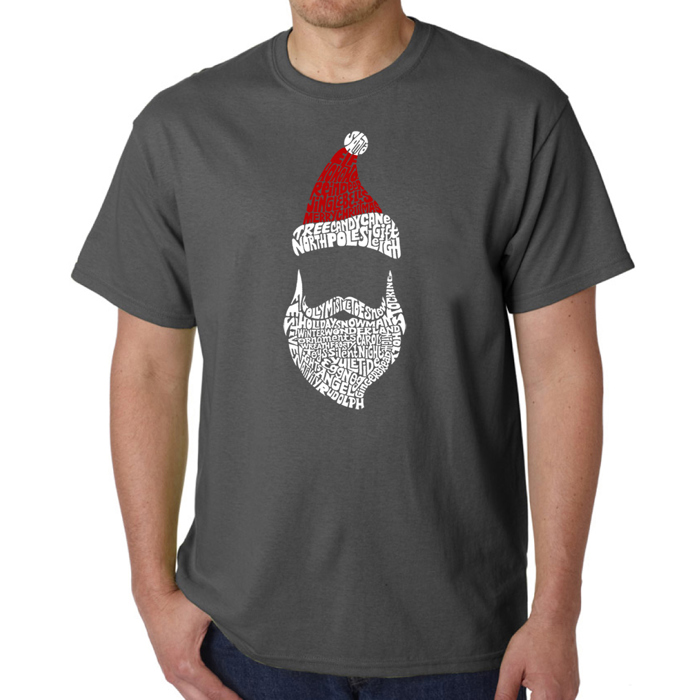 Mens Word Art T-shirt - Santa Claus