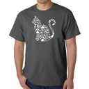 Gray XXXXL Cat Claws - Mens Word Art T-Shirt
