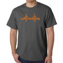 Gray XXXXL Mens Word Art T-shirt - San Francisco Bridge