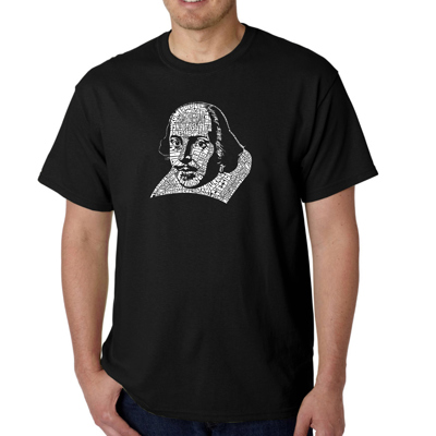 Mens Word Art T-shirt - THE TITLES OF ALL OF WILLIAM SHAKESPEARE'S COMEDIES & TRAGEDIES