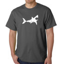 Gray Medium Mens Word Art T-shirt - BITE ME