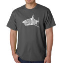  Mens Word Art T-shirt - SPECIES OF SHARK