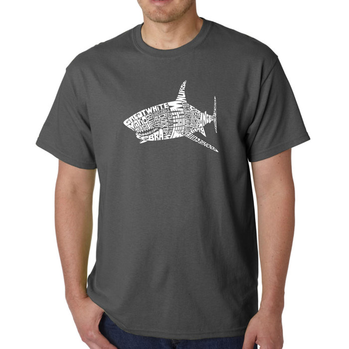 Mens Word Art T-shirt - SPECIES OF SHARK