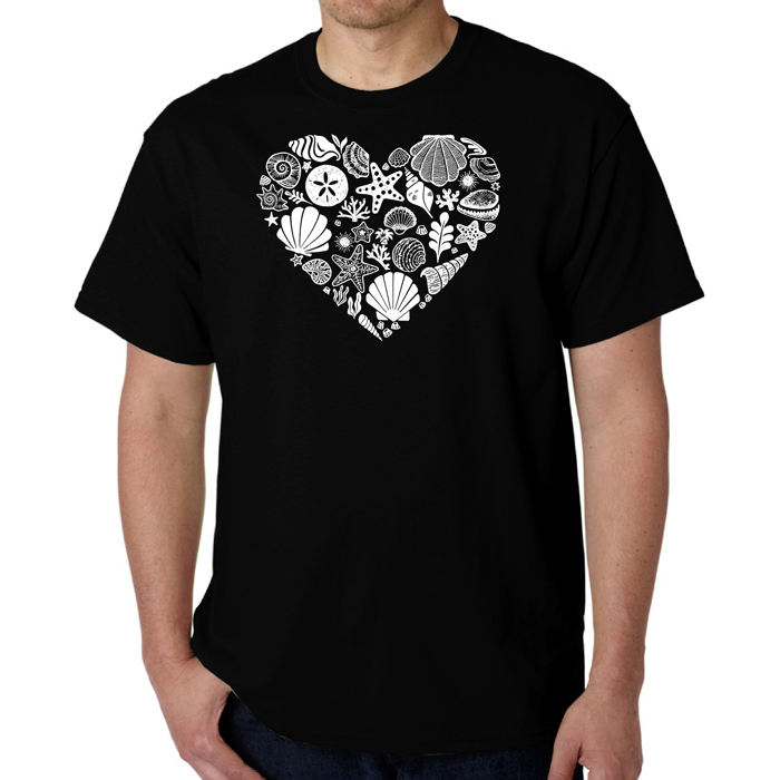 Sea Shells - Mens Word Art T-Shirt