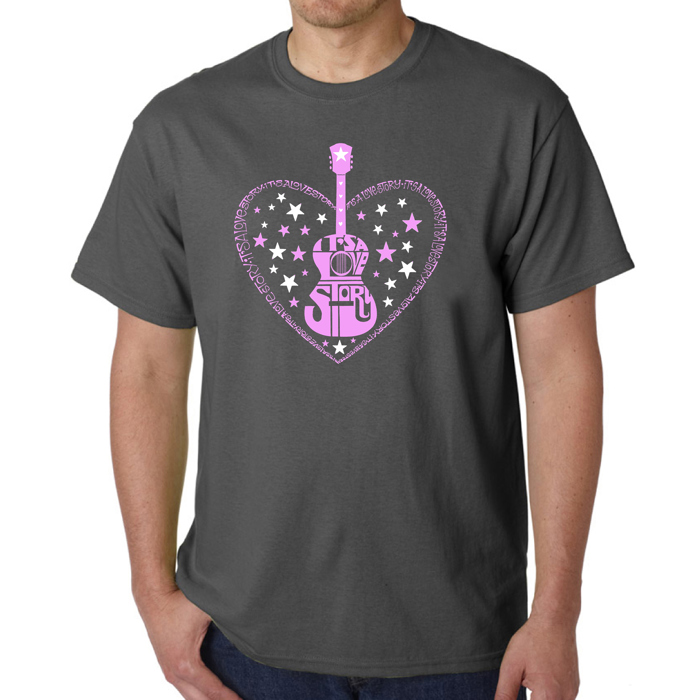 It's A Love Story - Mens Word Art T-Shirt