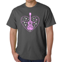 Gray Large It's A Love Story - Mens Word Art T-Shirt