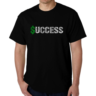Mens Word Art T-shirt - Success