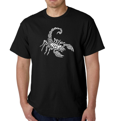 Mens Word Art T-shirt - Types of Scorpions