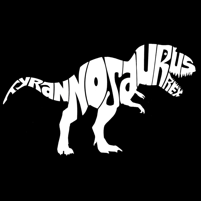 Mens Word Art T-shirt - TYRANNOSAURUS REX