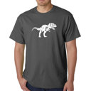 Gray Medium Mens Word Art T-shirt - TYRANNOSAURUS REX