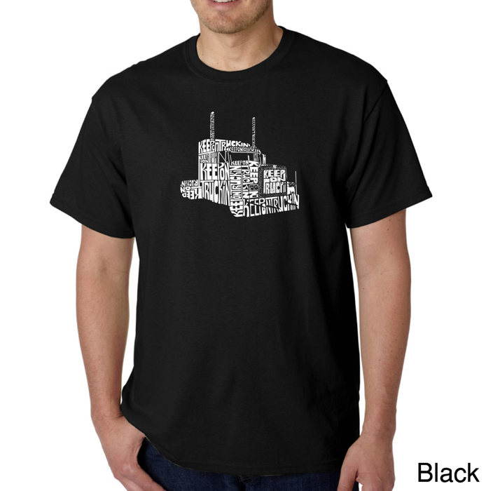 Mens Word Art T-shirt - KEEP ON TRUCKIN'