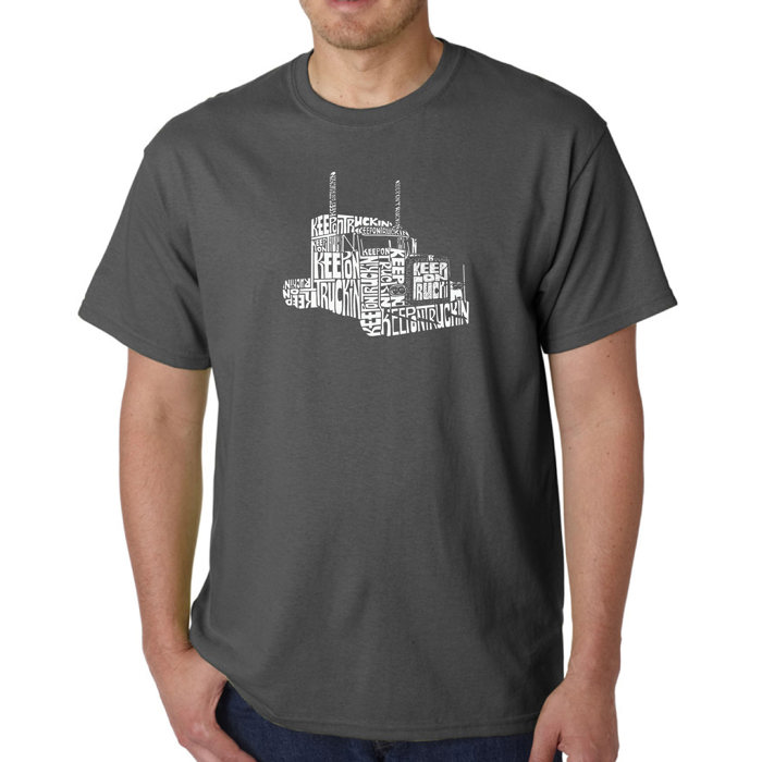 Mens Word Art T-shirt - KEEP ON TRUCKIN'